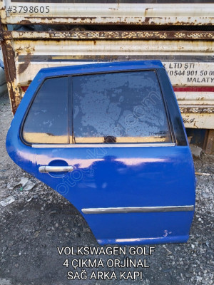 VOLKSWAGEN GOLF 4 ÇIKMA ORJİNAL DOLU SAĞ ARKA KAPI