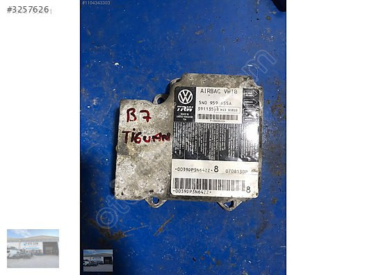OTO CEMDEN ÇIKMA VW PASSAT B7 5NO 959 655A AİRBAG BEYNİ