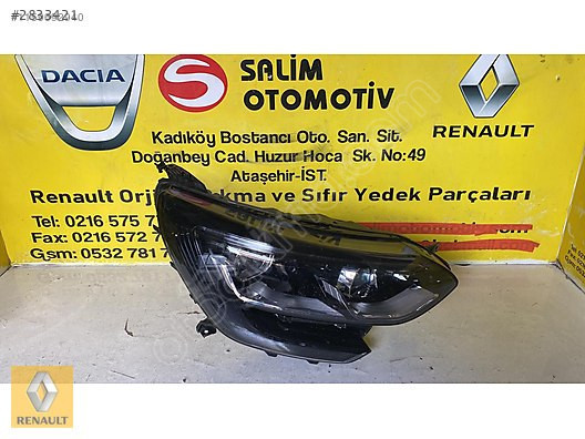 RENAULT MEGAN 4 ÇIKMA ORJİNAL SAĞ FAR VE DİĞER PARÇALARI