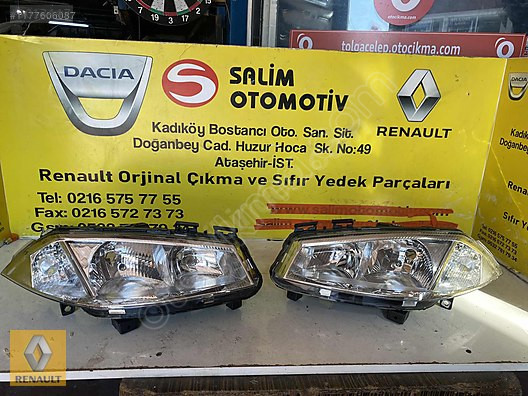 RENAULT MEGAN 2 SAĞ SOL SIFIR FAR VE DİĞER PARÇALARI