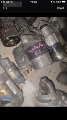 Toyota aygo marş dinamosu