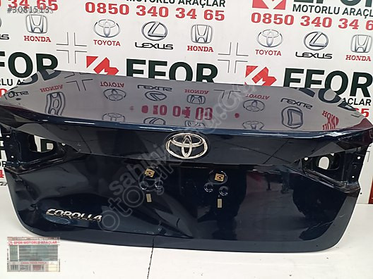 TOYOTA COROLLA ORJİNAL ÇIKMA BAGAJ KAPAK 19-23