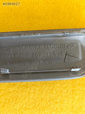 6L0 867 197 A 2006 SEAT IBIZA MK4 YOLCU YAN ÖN KAPI TUTUCU KAPLAM