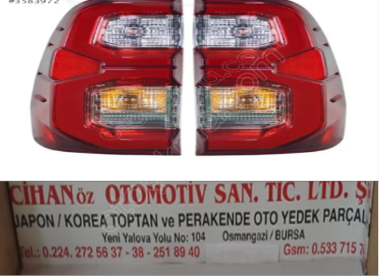 TOYOTA HİLUX SAĞ-SOL STOP LEDLİ 2021-2024 ADET FİYATI...