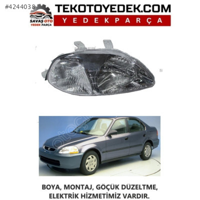 CİVİC SEDAN H.B ÖN FAR SAĞ SOL 1996 1997 1998 KAMPANYA