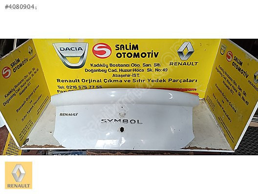 RENAULT SYMBOL 1316 ÇIKMA ORJİNAL BEYAZ BAGAJ KAPAGI ORJİNAL