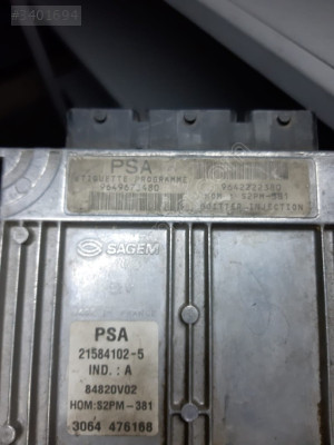 CİTRÖEN C3-C2 1.4-8V MOTOR BEYNİ 9648293980 9642222380 S2PM-380