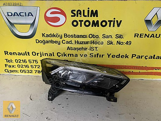 DACİA SANDERO ÇIKMA ORJİNAL SAĞ FAR VE DİĞER PARÇALARI