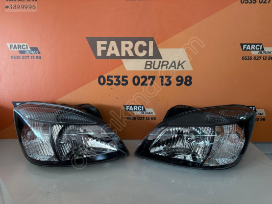 KİA RİO SEDAN TAKIM FAR SİYAH ZEMİN SIFIR İTHAL 2009-