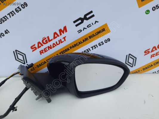 RENAULT MEGANE 4 MANUEL SİYAH SAĞ AYNA ÇIKMA