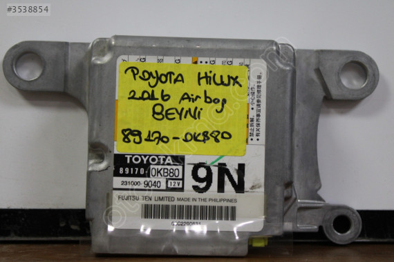 TOYOTA HİLUX 2016 AİRBAG BEYNİ 891700KB80