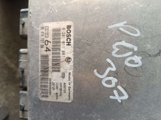 0281011081 9647472780 EDC15C2 PEUGEOT 307 2.0 HDI MOTOR BEYNİ