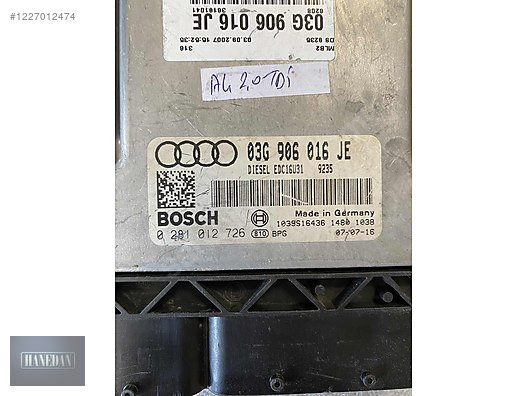 03G906016JE EDC16D31 AUDİ A4 2.0 TDİ MOTOR BEYNİ