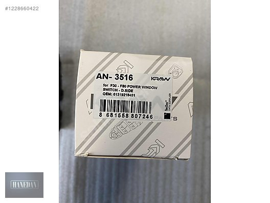 BMW F30 F80 SOL ÖN CAM DÜĞMESİ 61319218481