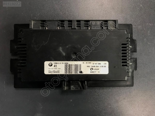 BMW X5 E70 AYAKALTI AYDINLATMA BÖLMESİ KONTROL ÜNİTESİ 9147385