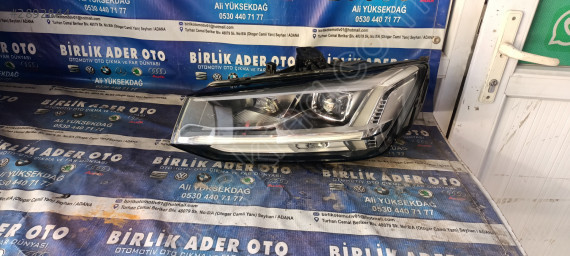 Audi Q2 sol ön far LED li mercekli Xenon