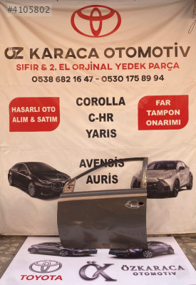 2013-2018 TOYOTA AURİS ÇIKMA ORJİNAL SOL ÖN KAPI