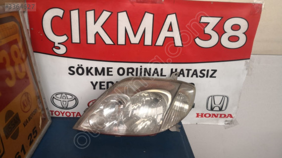 Toyota Corolla Sol Far Orjinal Çıkma 2004 2005 2006