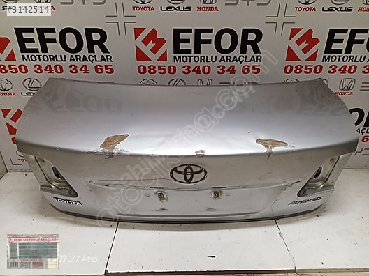 TOYOTA AVENSİS BAGAJ KAPAĞI ÇIKMA ORİJİNAL PARÇA 2009-2013