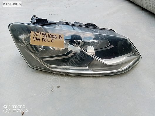 VOLKSWAGEN POLO SAĞ ÖN FAR 2015-2017 OEM 6C1941006B ÇIKMA SÖKME
