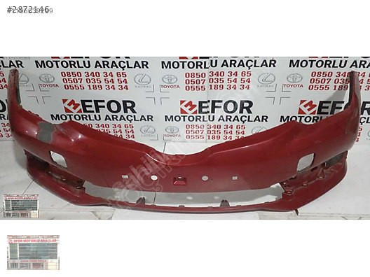 TOYOTA AURİS ÖN TAMPON ÇIKMA ORJİNAL YEDEK PARÇA 15-18