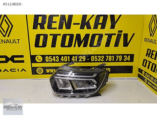 260602287R DACİA DUSTER 2021 SONRASI SAĞ FAR ORJ ÇIKMA RENKAY
