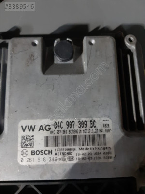 04C 907 309 BC- 0261 S18 349 MED17.1.27 VW GOLF MOTOR BEYNİ