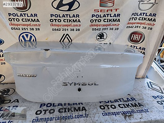 Renault klio sembol joy bagaj kapağı orjinal beyaz ğöçük hasarlı