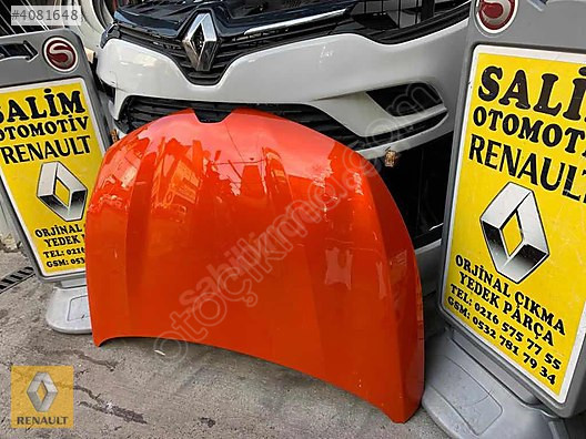 RENAULT CLIO 5 ÇIKMA ORJİNAL TURUNCU MOTOR KAPUTU VE DİĞER PARÇA