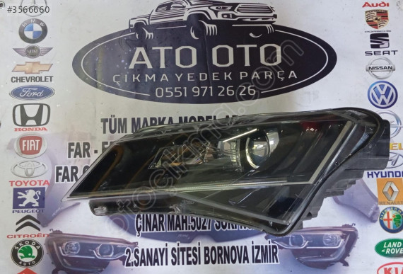 SKODA SÜPER B ORJİNAL ÇIKMA SOL FAR