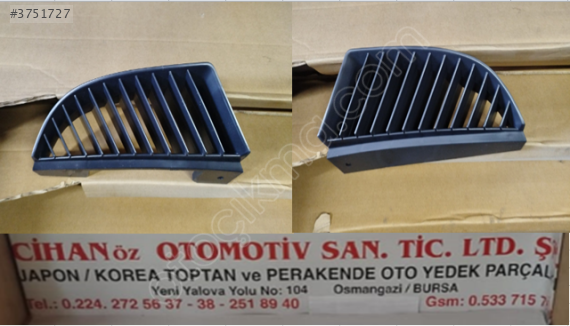 Mitsubishi Colt Panjur 2005-2009-Sağ Sol MN127773XA-MN127774XA