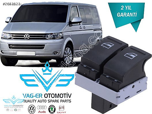 TRANSPORTER T6 2010-2015 ÖN SOL CAM AÇMA DÜĞMESİ ÇİFT 7E0959