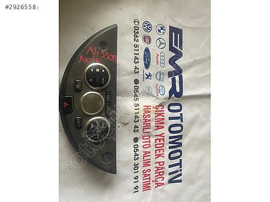 Nissan note klima kontrol paneli EMR OTOMATIV
