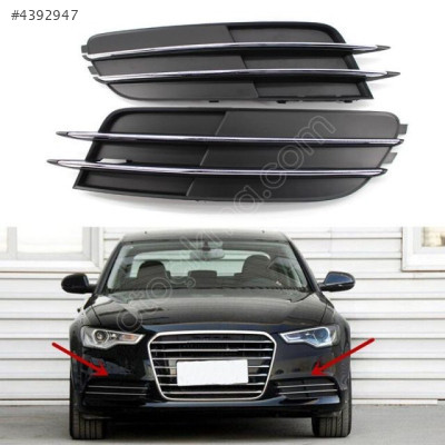 ÖN TAMPON IZGARA SOL ( KROMLU ) SİSSİZ A6 2013-