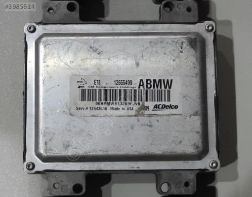 CHEVROLET CRUZE MOTOR BEYNİ E78 12655499 12643636