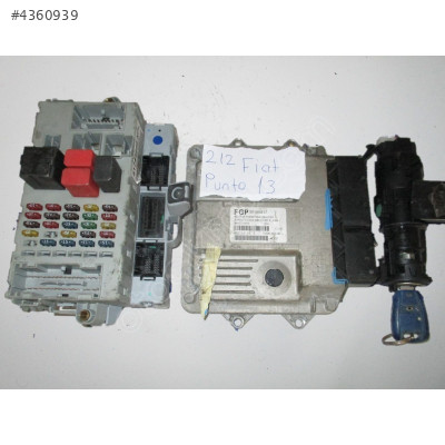 MJD 6JF.P3 55195817 Fiat Punto 1.3 JTD Motor Beyni Komple Seti