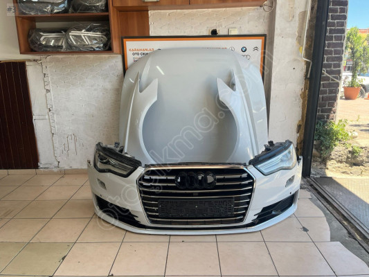 AUDİ A6 KAPUT+ÖN TAMPON +FAR KOMPLE ORJİNAL HATASIZ SEDEF BEYAZ