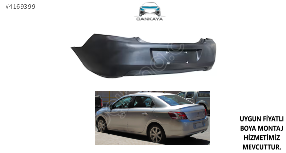 PEUGEOT 301 2013+  ARKA TAMPON  SIFIR 1608728980 1608729180