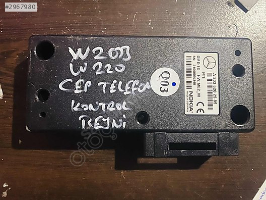 MERCEDES W203-W220 ARAÇ TELEFON KONTROL BEYNİ -A2038202585