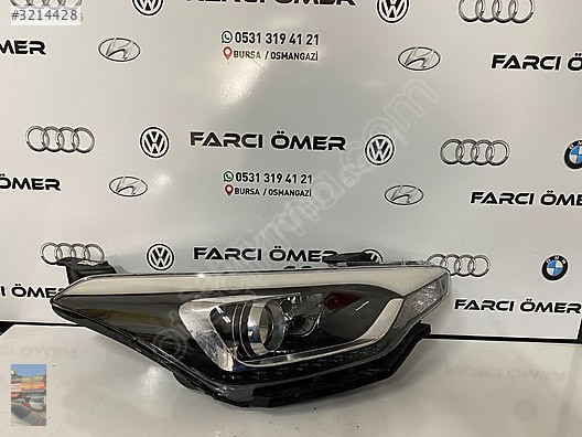 HYUNDAİ İ20 ÖN SAĞ FAR LEDLİ MERCEKLİ ORJİNAL
