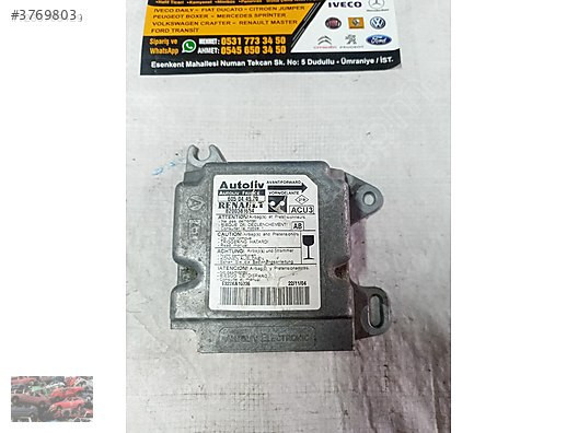 renault kangoo 2 airbag beyni 605044900 8200381654