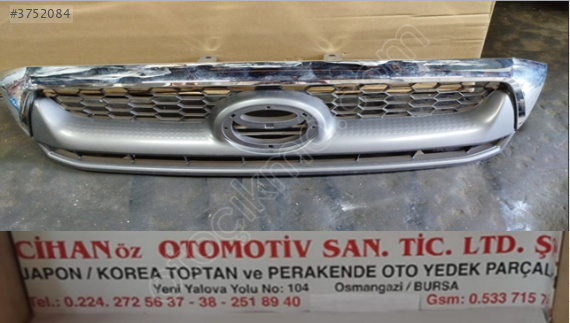 TOYOTA  HİLÜX VİGO PANJUR 2009-2013 KROM/GRI 53111-0K200