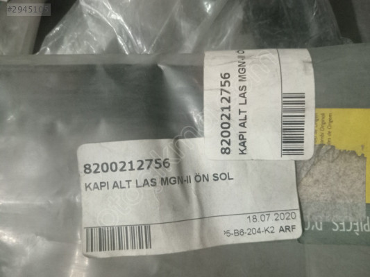 Megan 2 ön kapi alt lastiği 8200212756