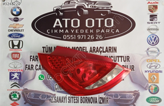 Ford Fiesta İçin Orjinal Çıkma Sol Stop Lambası