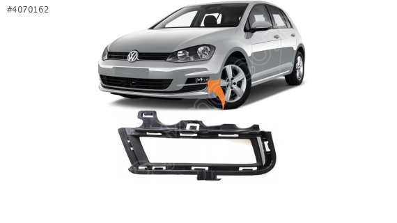 5G0853807A VW GOLF7 2013-2016 ÖN TAMPON SİS KAPAĞI SİSLİ KROMLU S