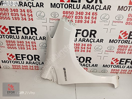TOYOTA YARİS SAĞ ÖN ÇAMURLUK ÇIKMA ORİJİNAL PARÇA 2012-2019