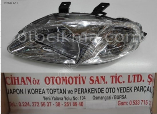 HONDA CIVIC MANUEL FAR SOL SAĞ -1999 2001-