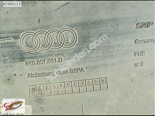 AUDİ A4 2014 MODEL ÖN PANEL ÜST KAPLAMA 8K0807081D