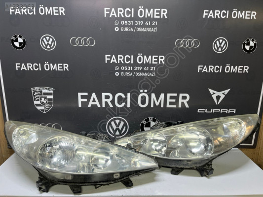 PEUGEOT 207 SAĞ-SOL TAKIM ÖN FAR ORJİNAL