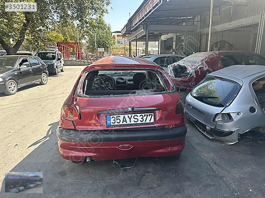 Peugeot 206 arka tampon asistan oto